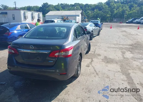 2014 Nissan Sentra S из США, поврежденный, VIN 3N1AB7AP6EY336609